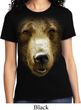 Ladies Grizzly Bear Shirt Big Grizzly Bear Face Tee T-Shirt