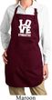 Ladies Gymnastics Apron Love Gymnastics Full Length Apron with Pockets