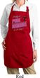 Ladies Gymnastics Apron Pretty in Pink Full Length Apron with Pockets