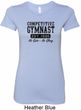 Ladies Gymnastics Shirt Competitive Gymnast Longer Length Tee T-Shirt