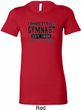 Ladies Gymnastics Shirt Competitive Gymnast Longer Length Tee T-Shirt