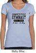 Ladies Gymnastics Shirt Competitive Gymnast Scoop Neck Tee T-Shirt