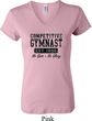 Ladies Gymnastics Shirt Competitive Gymnast V-neck Tee T-Shirt