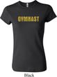 Ladies Gymnastics Shirt Gold Shimmer Gymnast Crewneck Tee T-Shirt