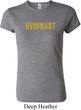 Ladies Gymnastics Shirt Gold Shimmer Gymnast Crewneck Tee T-Shirt