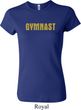 Ladies Gymnastics Shirt Gold Shimmer Gymnast Crewneck Tee T-Shirt