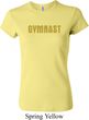 Ladies Gymnastics Shirt Gold Shimmer Gymnast Crewneck Tee T-Shirt