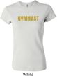 Ladies Gymnastics Shirt Gold Shimmer Gymnast Crewneck Tee T-Shirt