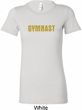 Ladies Gymnastics Shirt Gold Shimmer Gymnast Longer Length Tee T-Shirt