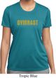 Ladies Gymnastics Shirt Gold Shimmer Gymnast Moisture Wicking T-Shirt