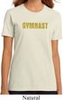 Ladies Gymnastics Shirt Gold Shimmer Gymnast Organic Tee T-Shirt