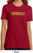 Ladies Gymnastics Shirt Gold Shimmer Gymnast Organic Tee T-Shirt