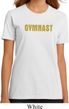 Ladies Gymnastics Shirt Gold Shimmer Gymnast Organic Tee T-Shirt