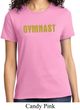 Ladies Gymnastics Shirt Gold Shimmer Gymnast Tee T-Shirt