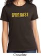 Ladies Gymnastics Shirt Gold Shimmer Gymnast Tee T-Shirt