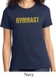 Ladies Gymnastics Shirt Gold Shimmer Gymnast Tee T-Shirt