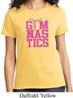 Ladies Gymnastics Shirt Gymnastics Text Tee T-Shirt