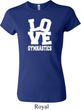 Ladies Gymnastics Shirt Love Gymnastics Crewneck Tee T-Shirt