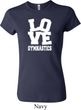 Ladies Gymnastics Shirt Love Gymnastics Crewneck Tee T-Shirt