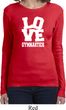 Ladies Gymnastics Shirt Love Gymnastics Long Sleeve Tee T-Shirt