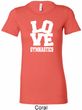 Ladies Gymnastics Shirt Love Gymnastics Longer Length Tee T-Shirt