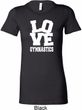 Ladies Gymnastics Shirt Love Gymnastics Longer Length Tee T-Shirt