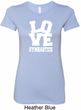 Ladies Gymnastics Shirt Love Gymnastics Longer Length Tee T-Shirt