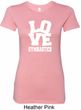 Ladies Gymnastics Shirt Love Gymnastics Longer Length Tee T-Shirt