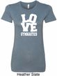 Ladies Gymnastics Shirt Love Gymnastics Longer Length Tee T-Shirt