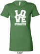 Ladies Gymnastics Shirt Love Gymnastics Longer Length Tee T-Shirt