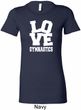 Ladies Gymnastics Shirt Love Gymnastics Longer Length Tee T-Shirt