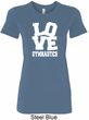 Ladies Gymnastics Shirt Love Gymnastics Longer Length Tee T-Shirt
