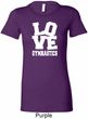 Ladies Gymnastics Shirt Love Gymnastics Longer Length Tee T-Shirt