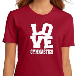 Ladies Gymnastics Shirt Love Gymnastics Organic Tee T-Shirt Ladies Gymnastics Shirt Love Gymnastics Organic Tee T-Shirt