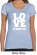 Ladies Gymnastics Shirt Love Gymnastics Scoop Neck Tee T-Shirt