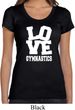Ladies Gymnastics Shirt Love Gymnastics Scoop Neck Tee T-Shirt