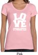 Ladies Gymnastics Shirt Love Gymnastics Scoop Neck Tee T-Shirt