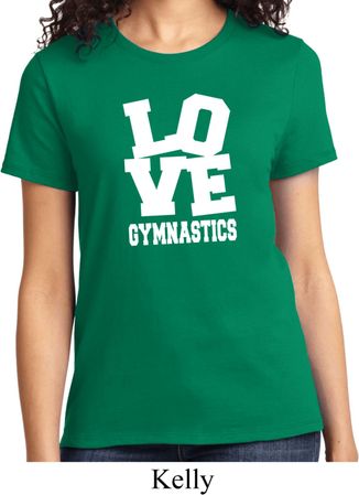 Ladies Gymnastics Shirt Love Gymnastics Tee T-Shirt