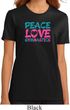 Ladies Gymnastics Shirt Peace Love Gymnastics Organic Tee T-Shirt
