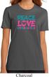 Ladies Gymnastics Shirt Peace Love Gymnastics Organic Tee T-Shirt