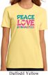 Ladies Gymnastics Shirt Peace Love Gymnastics Organic Tee T-Shirt