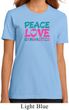 Ladies Gymnastics Shirt Peace Love Gymnastics Organic Tee T-Shirt