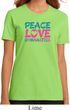 Ladies Gymnastics Shirt Peace Love Gymnastics Organic Tee T-Shirt