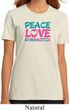 Ladies Gymnastics Shirt Peace Love Gymnastics Organic Tee T-Shirt