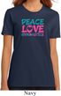 Ladies Gymnastics Shirt Peace Love Gymnastics Organic Tee T-Shirt