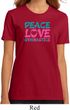 Ladies Gymnastics Shirt Peace Love Gymnastics Organic Tee T-Shirt