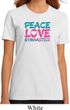 Ladies Gymnastics Shirt Peace Love Gymnastics Organic Tee T-Shirt