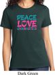 Ladies Gymnastics Shirt Peace Love Gymnastics Tee T-Shirt