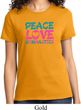 Ladies Gymnastics Shirt Peace Love Gymnastics Tee T-Shirt