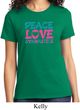 Ladies Gymnastics Shirt Peace Love Gymnastics Tee T-Shirt